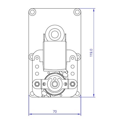 Pellet stove auger motor Mellor FB1271, 4RPM for Caminetti Montegrappa and others - Auger Motors for Pellet Stoves