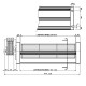 Tangential fan with Ø80 mm, Flow 250 m³/h | Fans and Blowers | Pellet Stove Parts |