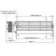 Tangential fan with Ø80 mm, Flow 175/195 m³/h | Fans and Blowers | Pellet Stove Parts |