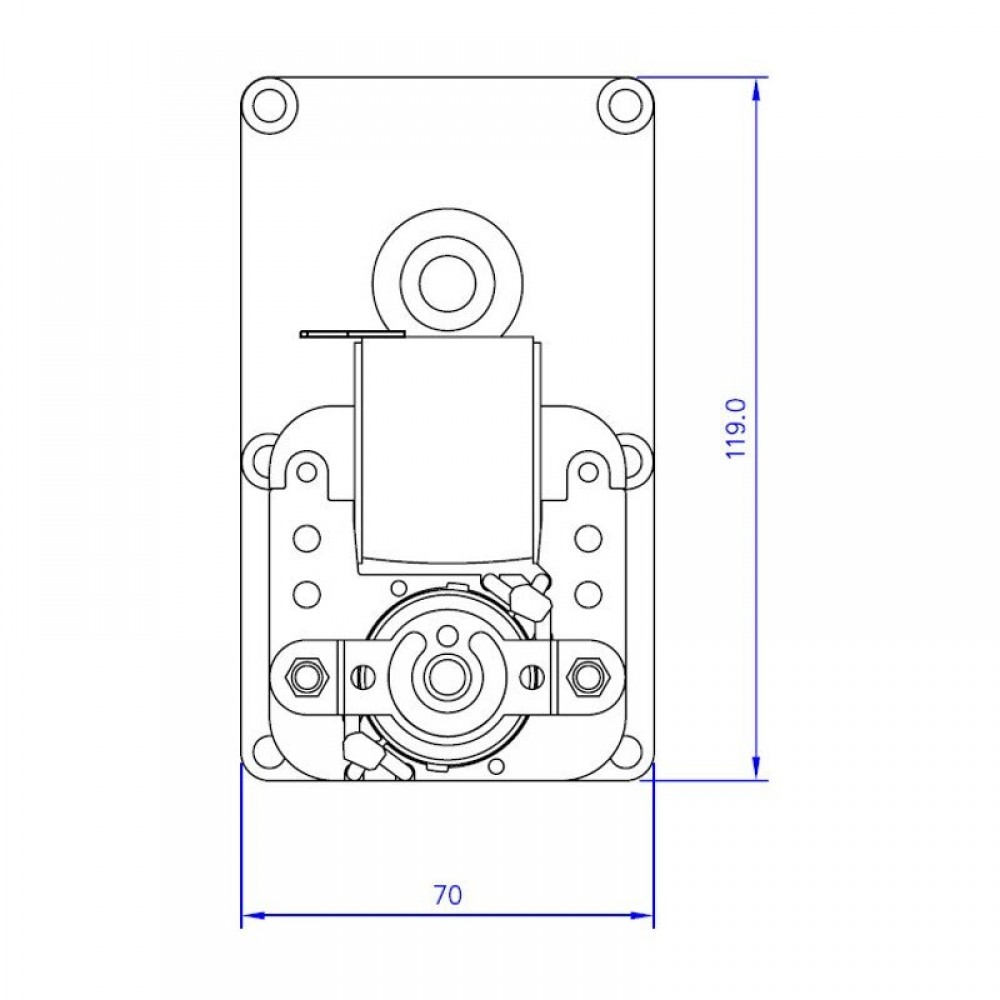 Gear motor Mellor FB1255, 4RPM for pellet stove Eco Spar and others | Gear Motors | Pellet Stove Parts |