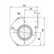 Centrifugal fan EBM for pellet stoves Clam, flow 265 m³/h | Fans and Blowers | Pellet Stove Parts |