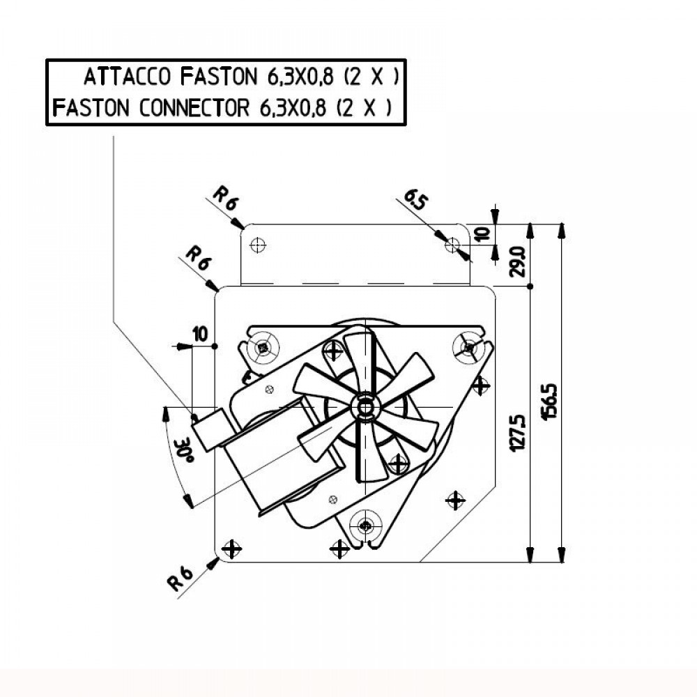 Tangential fan for pellet stoves Edilkamin and others with Ø80 mm, Flow 485 m³/h | Fans and Blowers | Pellet Stove Parts |