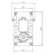 Hollow-shaft Gear motor Mellor KB1014, 3RPM for pellet stove Karmek One, Eurostek and others | Gear Motors | Pellet Stove Parts |