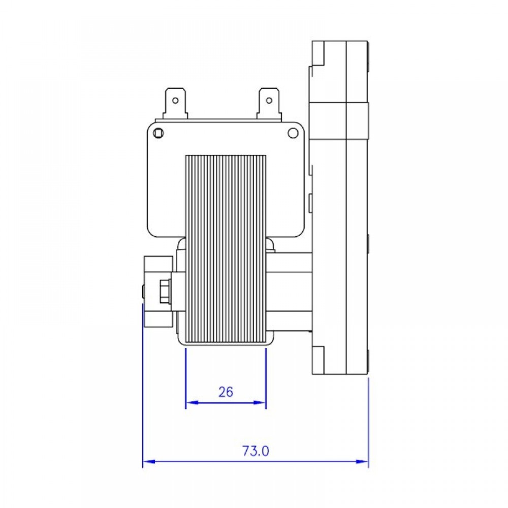 Hollow-shaft Gear motor Mellor KB1014, 3RPM for pellet stove Karmek One, Eurostek and others | Gear Motors | Pellet Stove Parts |