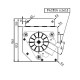 Tangential fan  Fergas for pellet stoves Edilkamin and others with Ø80 mm, Flow 410 m³/h | Fans and Blowers | Pellet Stove Parts |