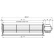 Tangential fan Fergas for pellet stoves Anselmo Cola, Cadel, Ferroli, La Nordica and others with Ø60 mm, Flow 180 m³/h | Fans and Blowers | Pellet Stove Parts |