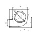 Tangential fan for pellet stoves with Ø80 mm, Flow 251-302 m³/h | Fans and Blowers | Pellet Stove Parts |
