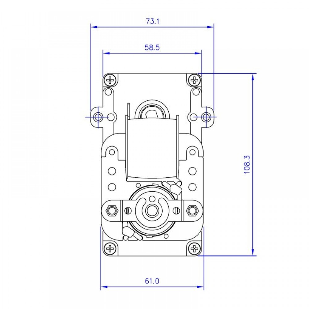 Hollow-shaft Gear motor Mellor KB1004, 5RPM for pellet stove Karmek One, Eurostek and others | Gear Motors | Pellet Stove Parts |
