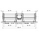 Double cross-flow fan Fergas for pellet stoves with Ø 60mm, flow 155 m³/h | Fans and Blowers | Pellet Stove Parts |