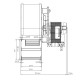 Centrifugal fan EBM for pellet stoves Ecoteck, Edilkamin, Ravelli and others, flow 140 m³/h | Fans and Blowers | Pellet Stove Parts |