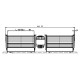 Double cross-flow fan Fergas for pellet stoves with Ø60 mm, flow 168 m³/h, 360 mm | Fans and Blowers | Pellet Stove Parts |