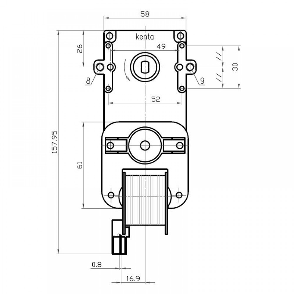 Hollow-shaft Gear motor Kenta K9117057, 2RPM for pellet stove Edilkamin and others | Gear Motors Hollow-shaft Gear motor Kenta K9117057, 2RPM for pellet stove Edilkamin and others | Gear Motors | Pellet Stove Parts |