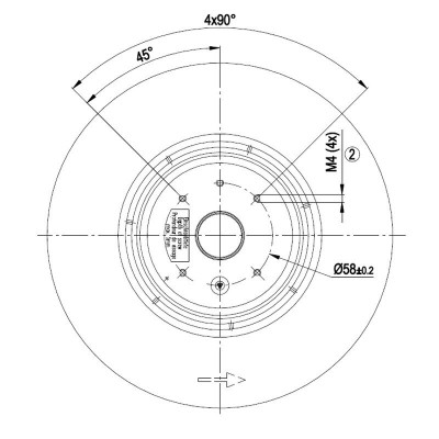 Centrifugal fan EBM, flow 195 m³/h - Spare Parts