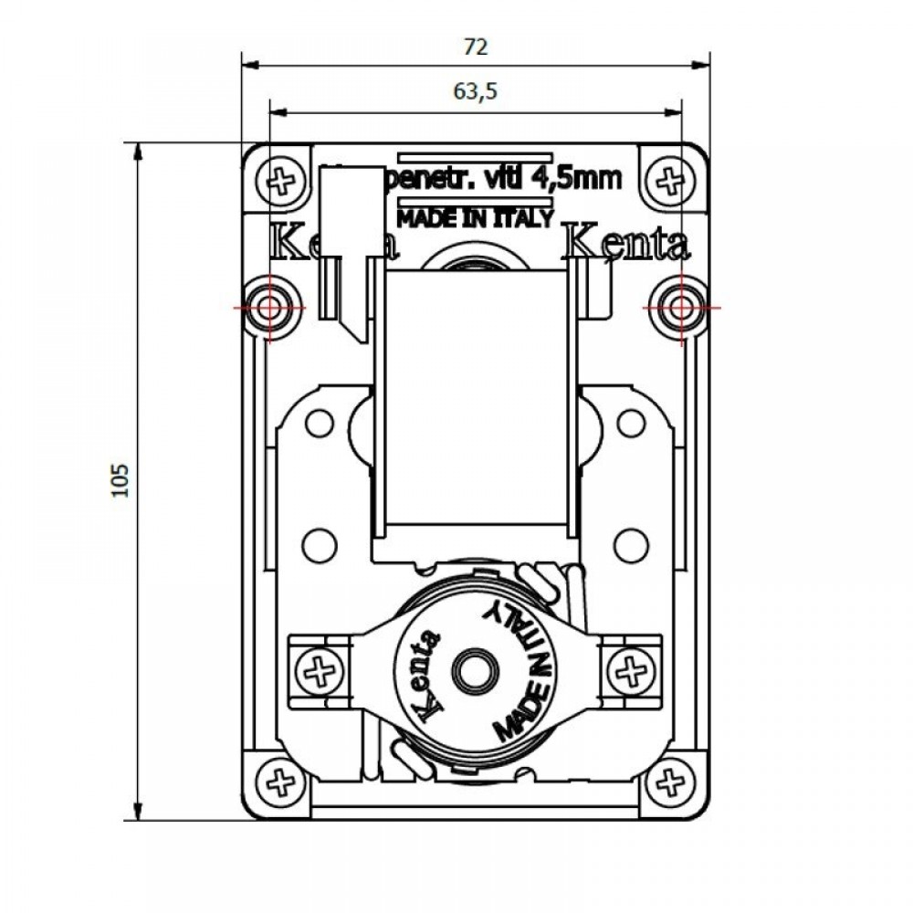 Hollow-shaft Gear motor Kenta K9177294, 4RPM for pellet stove | Gear Motors Hollow-shaft Gear motor Kenta K9177294, 4RPM for pellet stove | Gear Motors | Pellet Stove Parts |