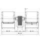 Centrifugal fan Fergas for pellet stoves Eva Calor, Prisma, Sicalor, Ecoforest and others, flow 420 m³/h | Fans and Blowers | Pellet Stove Parts |