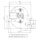 Centrifugal fan Fergas for pellet stoves, flow 258 m³/h | Fans and Blowers | Pellet Stove Parts |