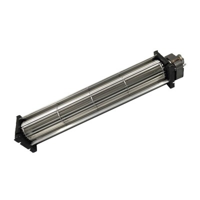 Tangential fan for pellet stoves Cadel, Deville, Edilkamin and others, with Ø60 mm, Flow 190 m³/h - Fergas