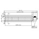Tangential fan with Ø60 mm, Flow 190 m³/h | Fans and Blowers | Pellet Stove Parts |