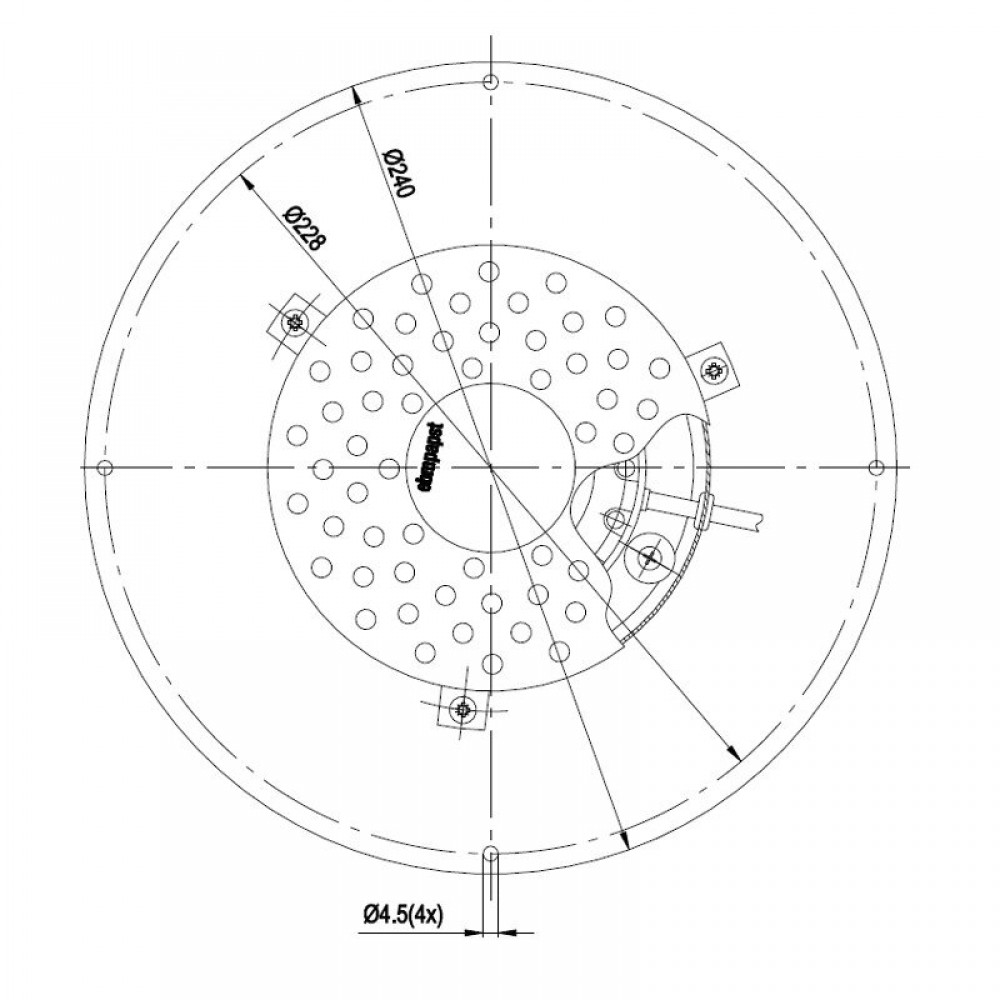 Smoke extractor fan EBM, Maximum airflow 450 m³/h | Fans and Blowers | Pellet Stove Parts |
