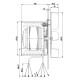 Smoke extractor fan EBM, Maximum airflow 450 m³/h | Fans and Blowers | Pellet Stove Parts |
