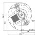 Centrifugal fan EBM, flow 210 m³/h | Fans and Blowers | Pellet Stove Parts |