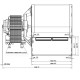 Centrifugal fan EBM, flow 210 m³/h | Fans and Blowers | Pellet Stove Parts |