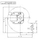 Centrifugal fan Fergas, flow 121 m³/h | Fans and Blowers | Pellet Stove Parts |