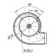 Smoke extractor EBM for pellet stoves Palladio, Maximum airflow 170 m³/h | Fans and Blowers | Pellet Stove Parts |
