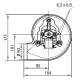 Smoke extractor EBM for pellet stoves Palladio, Maximum airflow 170 m³/h | Fans and Blowers | Pellet Stove Parts |