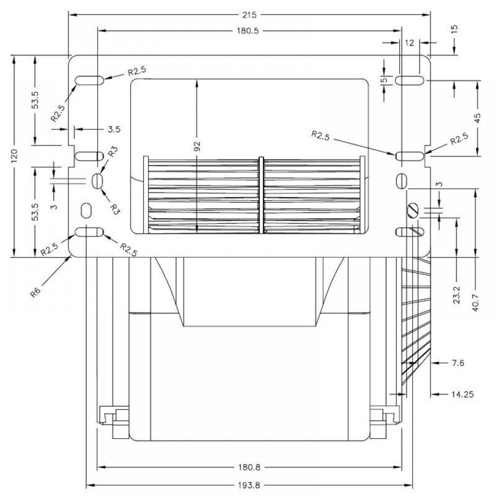 Centrifugal fan Natalini  for pellet stoves Eco Spar, Deville, Puros and others- Sit Group, flow 480 m³/h | Fans and Blowers | Pellet Stove Parts |