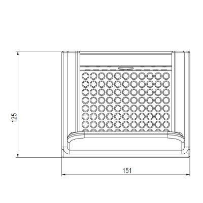 Cast iron burn pot for pellet stove Eco Spar Orion, 151X125 - Pellet Stove Parts