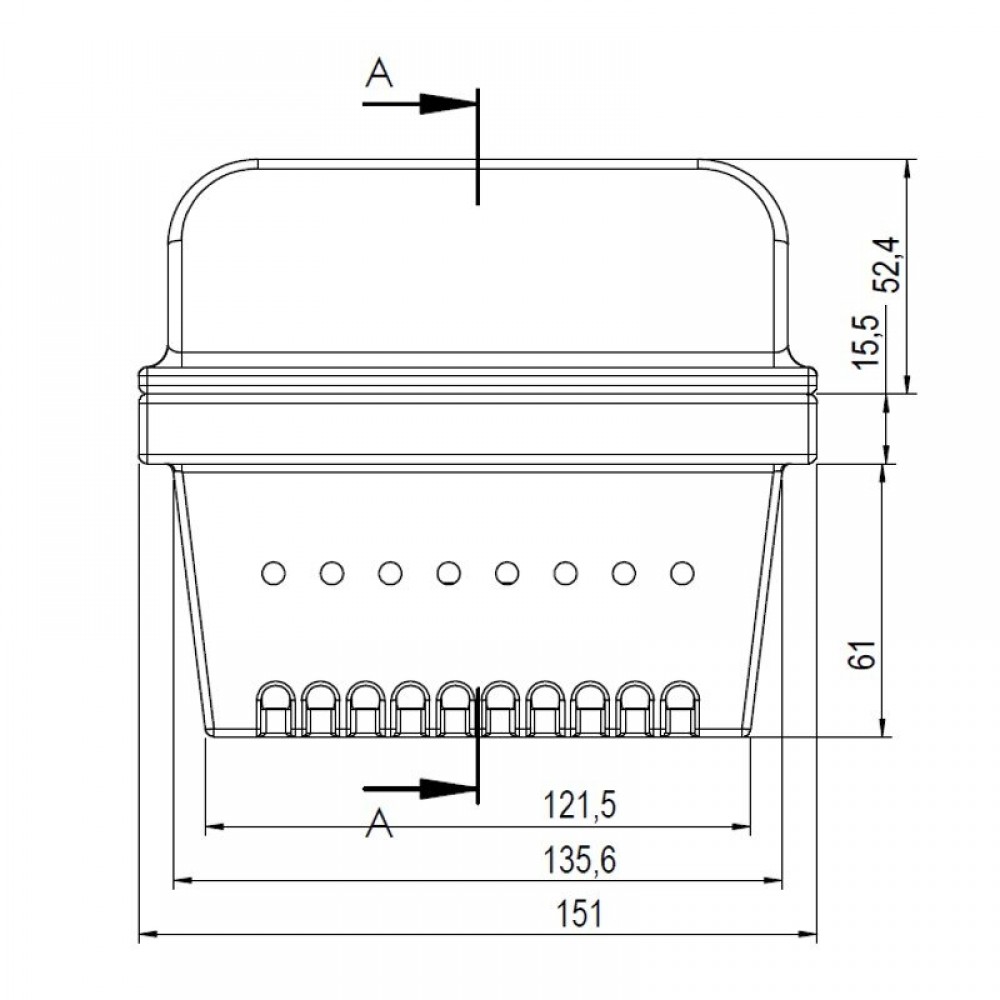 Cast iron burn pot for pellet stove, 151X125 | Burn Pots | Pellet Stove Parts |