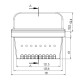 Cast iron burn pot for pellet stove, 151X125 | Burn Pots | Pellet Stove Parts |
