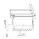 Cast iron burn pot for pellet stove, 151X125 | Burn Pots | Pellet Stove Parts |