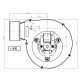 Smoke extractor Fergas for pellet stoves, Maximum airflow 132 m³/h | Fans and Blowers | Pellet Stove Parts |