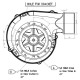 Smoke extractor Fergas for pellet stoves, Maximum airflow 132 m³/h | Fans and Blowers | Pellet Stove Parts |