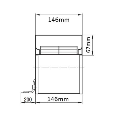 Centrifugal fan EBM 265 m³/h for pellet stoves Caminetti Montegrappa, Ecoteck, MCZ, Palazzetti, Ravelli, Royal and others - Pellet Stove Parts