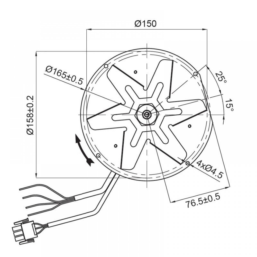 Smoke extractor Fandis for pellet stoves Cadel, Clam, Deville, Edilkamin, Italiana Camini, Karmek One, Palazetti and others | Fans and Blowers | Pellet Stove Parts |