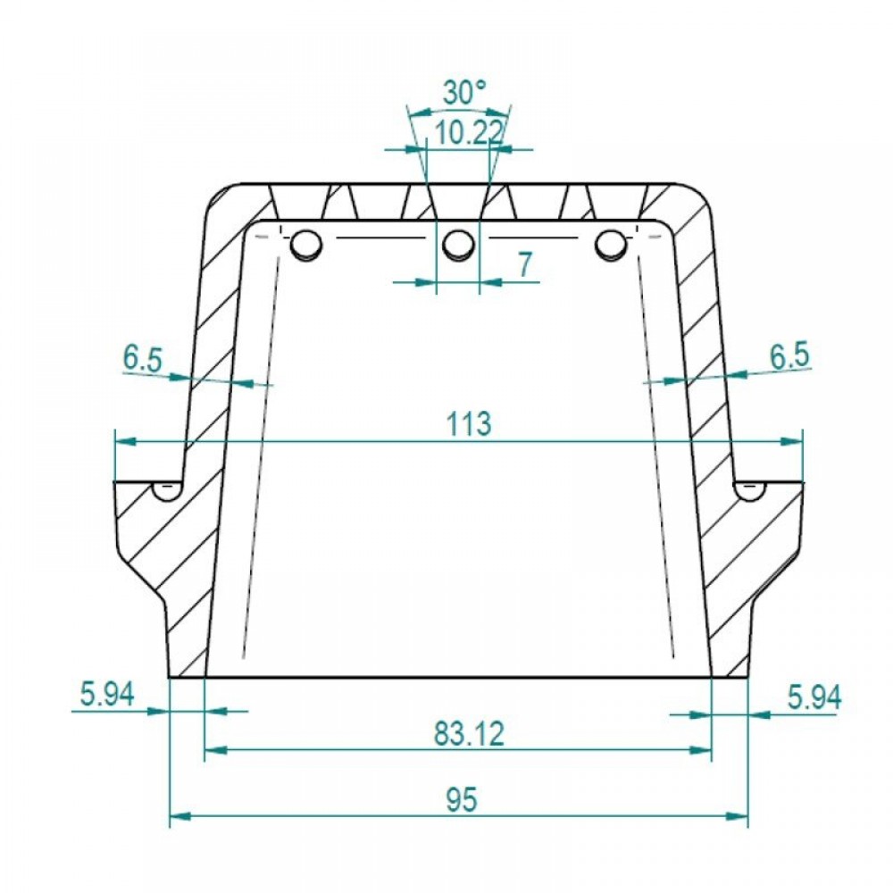 Cast iron burn pot for pellet stove, 113 x 93mm | Burn Pots | Pellet Stove Parts |