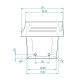 Cast iron burn pot for pellet stove, 113 x 93mm | Burn Pots | Pellet Stove Parts |