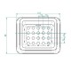 Cast iron burn pot for pellet stove, 113 x 93mm | Burn Pots | Pellet Stove Parts |