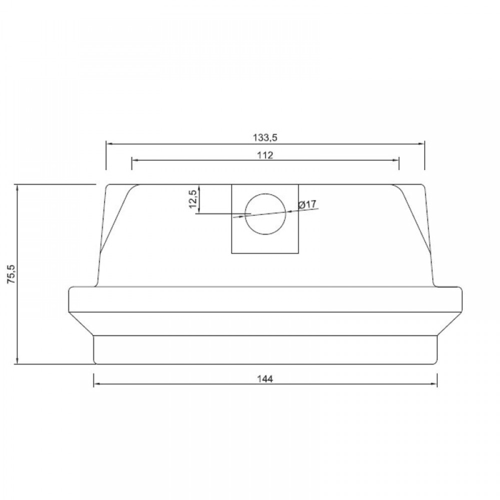 Cast iron burn pot for pellet stove, 165 x 106mm | Burn Pots | Pellet Stove Parts |