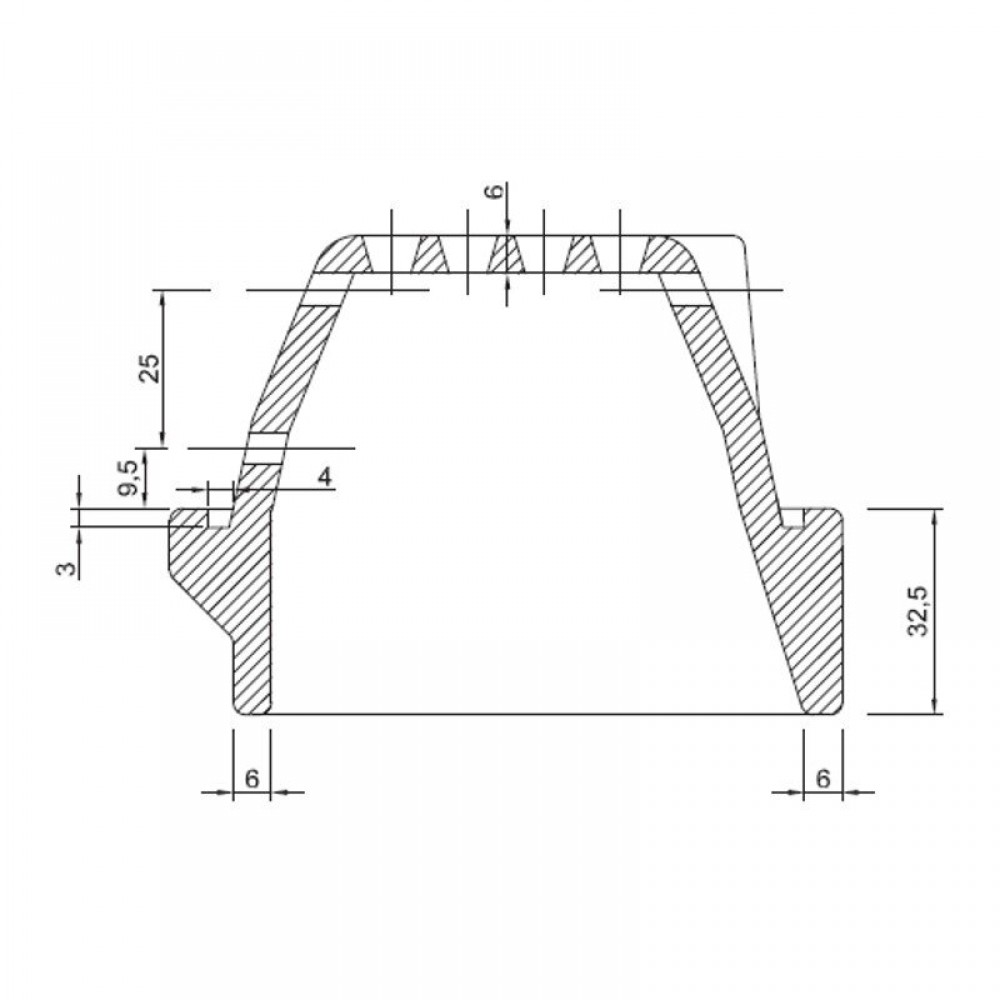 Cast iron burn pot for pellet stove, 165 x 106mm | Burn Pots | Pellet Stove Parts |