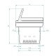 Cast iron burn pot for pellet stove, 118 x 99mm | Burn Pots | Pellet Stove Parts |