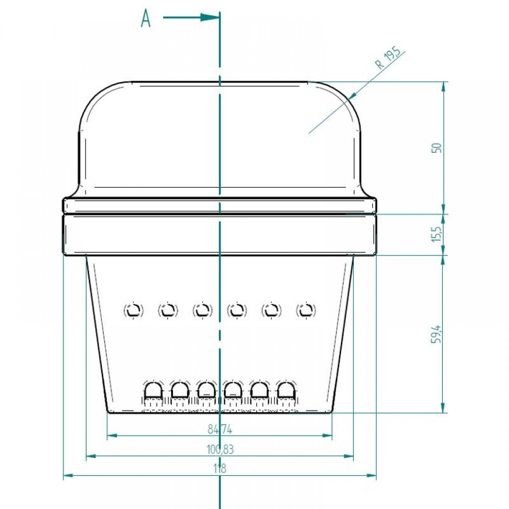 Cast iron burn pot for pellet stove, 118 x 99mm | Burn Pots | Pellet Stove Parts |