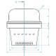 Cast iron burn pot for pellet stove, 118 x 99mm | Burn Pots | Pellet Stove Parts |