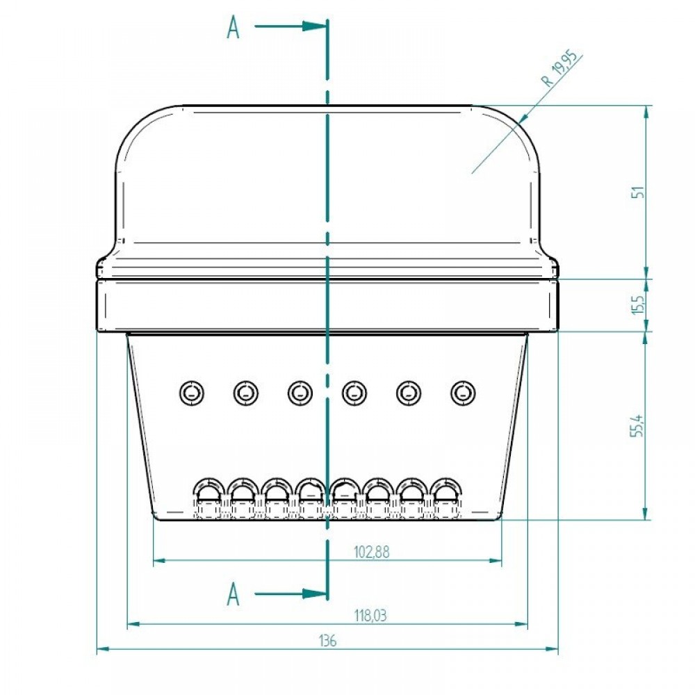 Cast iron burn pot for pellet stove, 136 x 92mm | Burn Pots | Pellet Stove Parts |