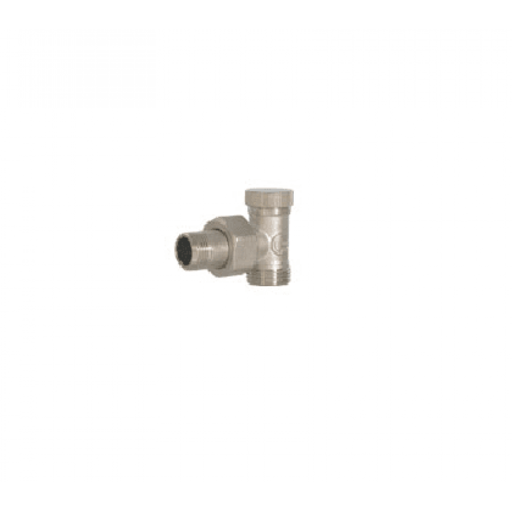 Fornara angled lockshield radiator valve 1/2"M x 24*19