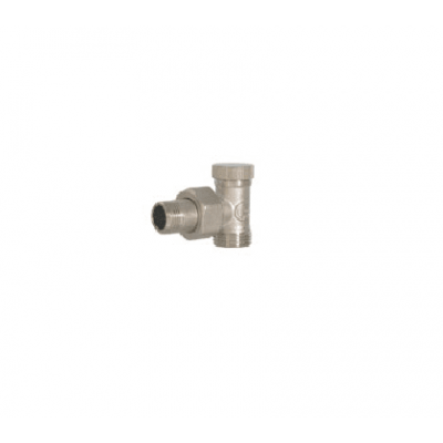 Fornara angled lockshield radiator valve 1/2"M x 24*19 - Radiators