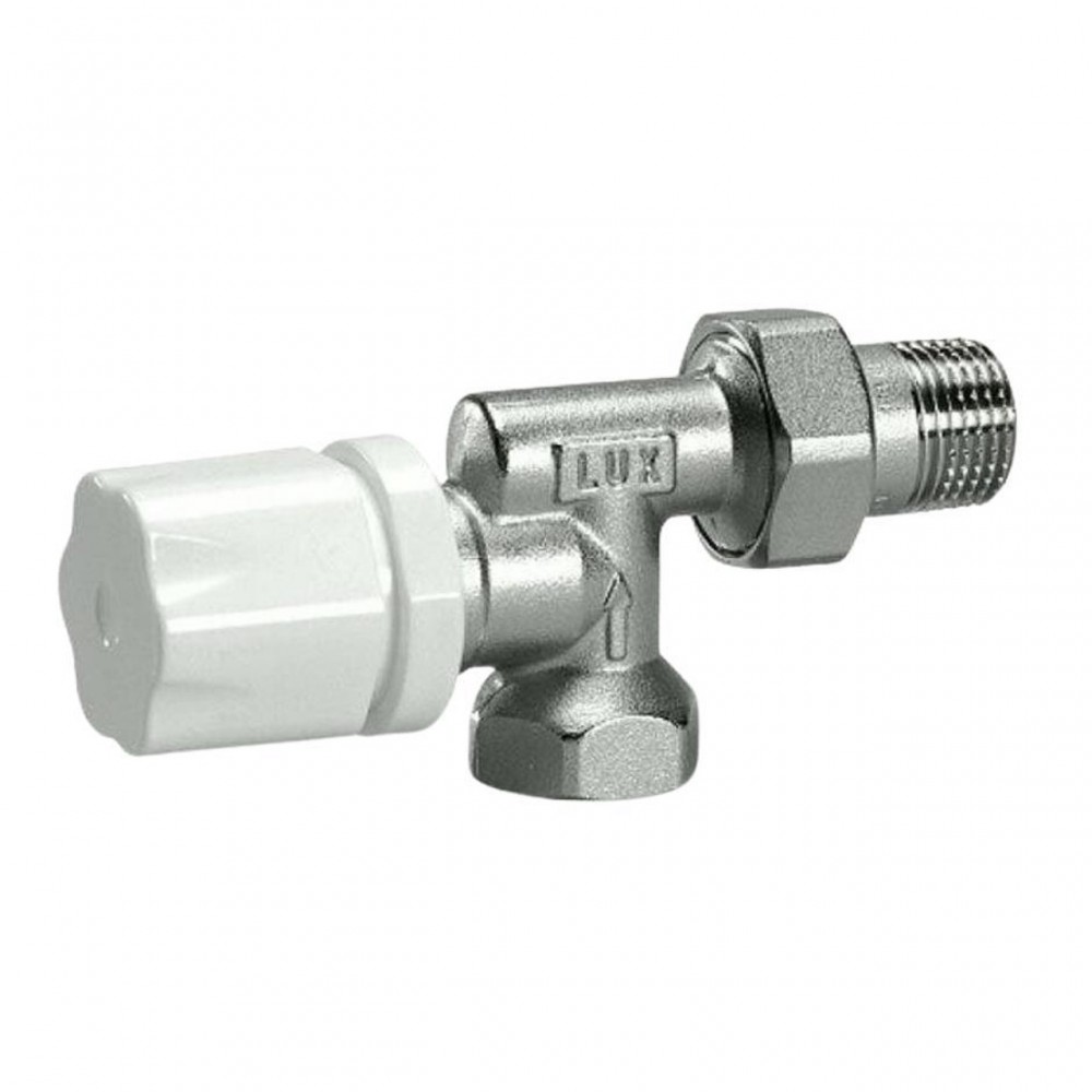 Luxor Axial corner radiator valve for thermoregulator 1/2